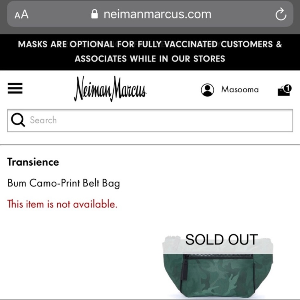 Transience -‎ Bum Camo-Print Belt Bag